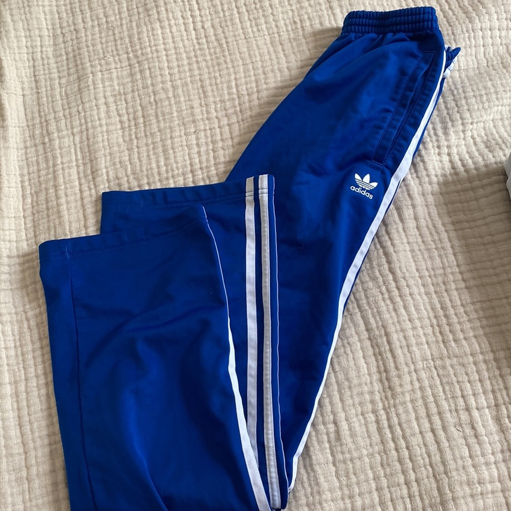 Adidas blue track pants